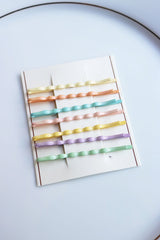 Set of 7 Pastel Twister Slider Pins