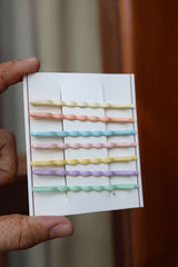 Set of 7 Pastel Twister Slider Pins