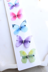 Multi Butterfly Set of 6 Alligator Clips