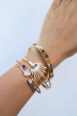 Gold Heart Motifs Bracelet