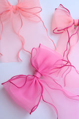 Neon Organza Barette