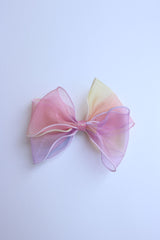 Rainbow Organza Barette