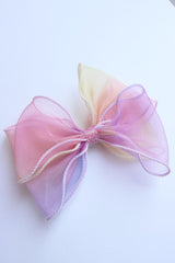 Rainbow Organza Barette