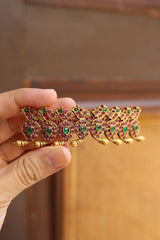 Paisley Ruby-Green Buckle HairClip