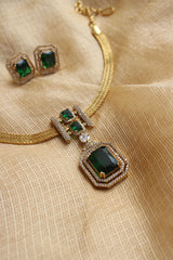 Elegant Emerald Stones Set