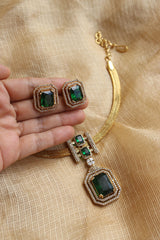 Elegant Emerald Stones Set