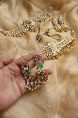 Kundan Paisley Statement Choker Set