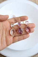 Oval Color Pop Stone Earrings