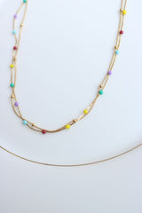 Dainty Colorful Layer Chain