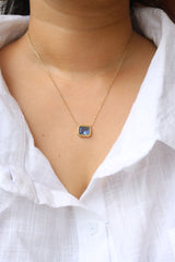 Blue Pendant short chain