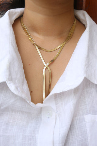 Snake Style Layer Necklace