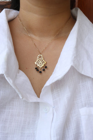 Hamsa Pendant Filigree Chain