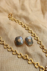 Fusion Meenakari Pendant Set