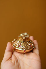 Flower Leaf KumKum Box