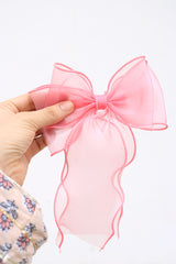 Organza Bow Barette