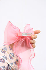 Organza Bow Barette