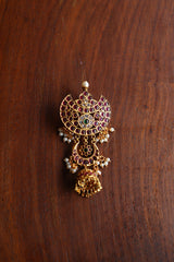 Double Chaand Jhumka Hair Jada Pin