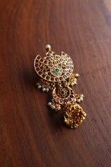 Double Chaand Jhumka Hair Jada Pin