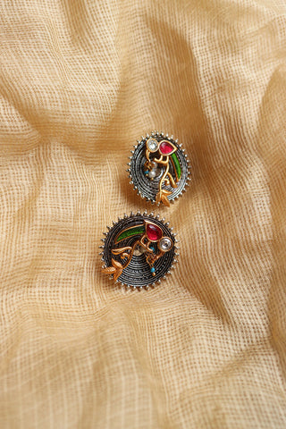 Kundan Chidiya Studs