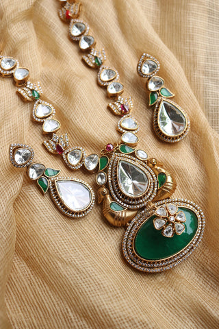 Exquisite Polki Lotus Set