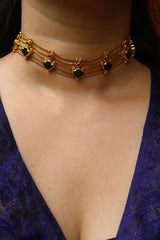 Tradtional Shield Chain Choker Set