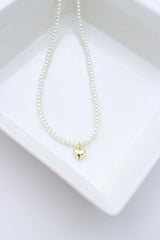 Pearl Heart Chain