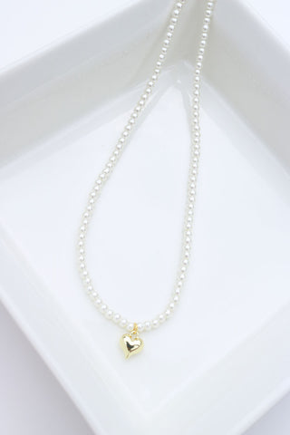 Pearl Heart Chain