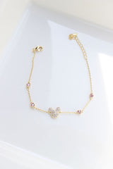 Mickey Pink Heart Bracelet