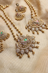 AD Haathi Maala Pendant Set