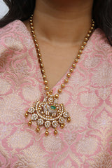 AD Haathi Maala Pendant Set