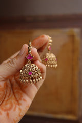 Little Lotus Hook Jhumkas