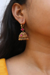 Little Lotus Hook Jhumkas