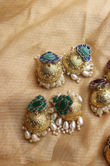 Dual Tone Color Pop Jhumkas