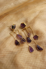 Semi Stone Chime Earrings