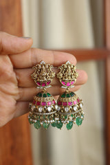 Victorian Moissanite Lakshmi Jhumkas