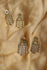 Adah Polki Shield Earrings