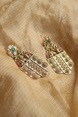 Adah Polki Shield Earrings