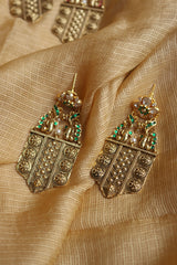 Adah Polki Shield Earrings