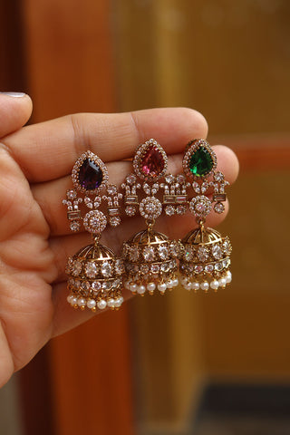 Small Victorian Tilak Jhumka