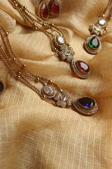 Dull Gold AD Tilak Chain Set