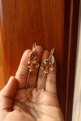 Peacock Stick Earrings