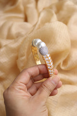 AD Pearl Leaf Openable Kada