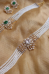 Elegant AD Pearls Choker Set