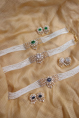 Elegant AD Pearls Choker Set