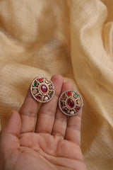 Oval Multicolor Studs