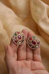 Oval Multicolor Studs