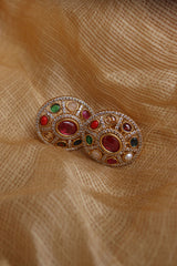 Oval Multicolor Studs