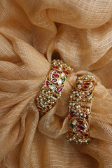 Kundan Lotus Kada Bangles