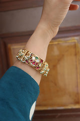 Kundan Lotus Kada Bangles