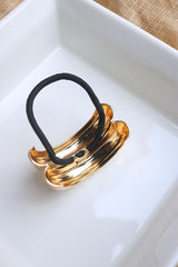 Gold Double Band Hair Tie